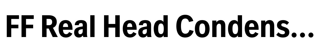 FF Real Head Condensed DemiBold